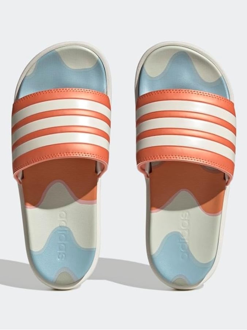 adidas x Marimekko Aqualette Ocean Clogs "Lokki" (Seagull) wave pattern Size 8